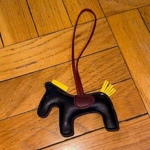 Black Horse-Shaped Bag Charm NWOT